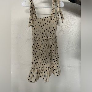 Darling polka dot dress smocked tear dress